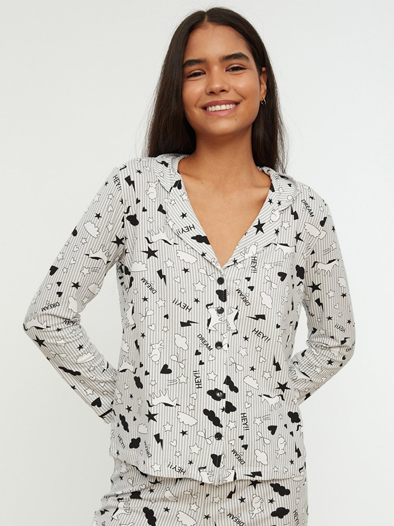 Пижама Trendyol модель THMAW21PT0863/Gri Фото