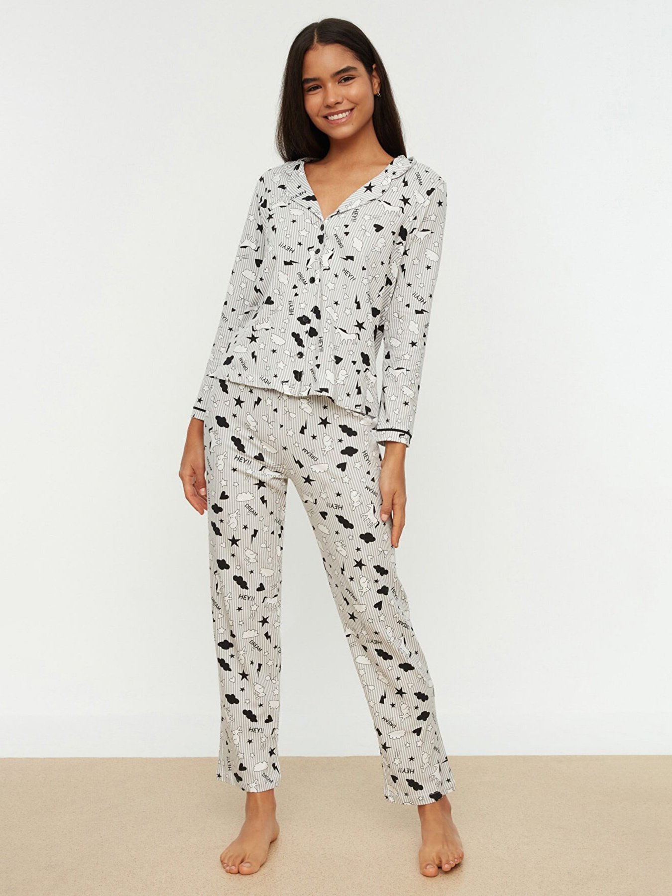 Піжама Trendyol модель THMAW21PT0863/Gri Фото