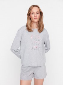 Пижама Trendyol модель THMAW22PT0039/Gri Фото