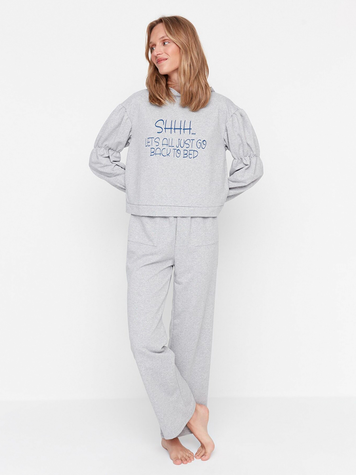 Пижама Trendyol модель THMAW22PT0550/Gri Пижама Trendyol модель THMAW22PT0550/Gri Фото