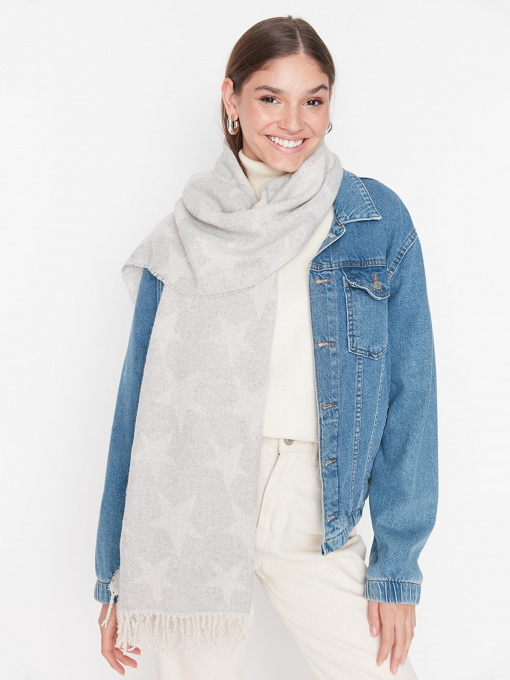 Шарф Trendyol Модель TWOAW21AT0047/Acik Gri Фото