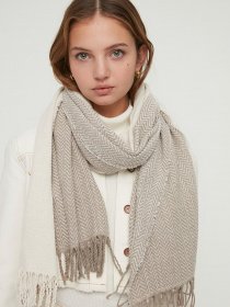 Шарф Trendyol модель TWOAW22AT0052/Ekru Фото