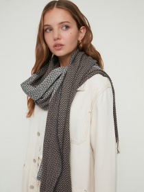 Шарф Trendyol модель TWOAW22AT0062/Gri Шарф Trendyol модель TWOAW22AT0062/Gri Фото