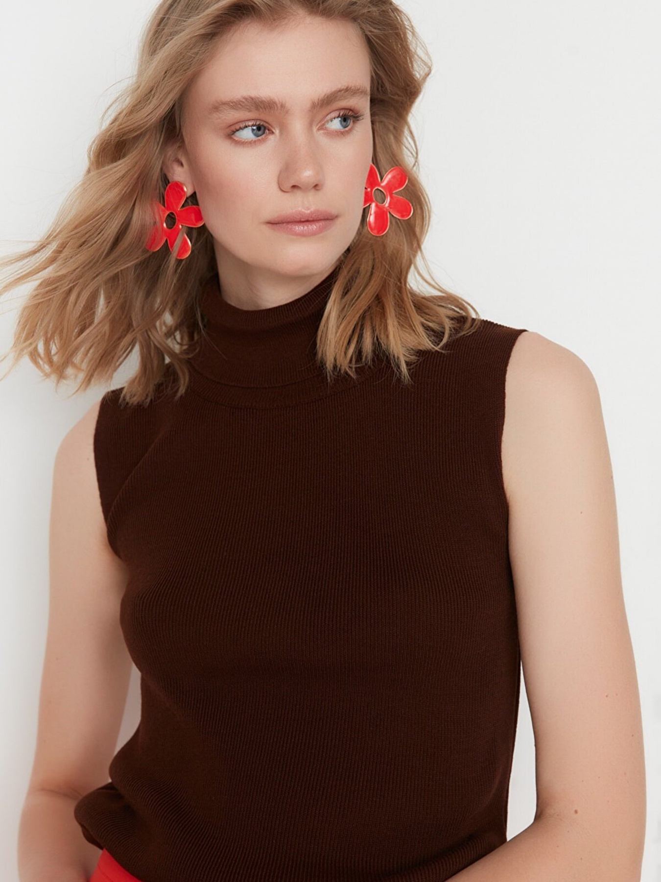 Майка Trendyol модель TWOAW20BZ0742/Kahverengi Фото