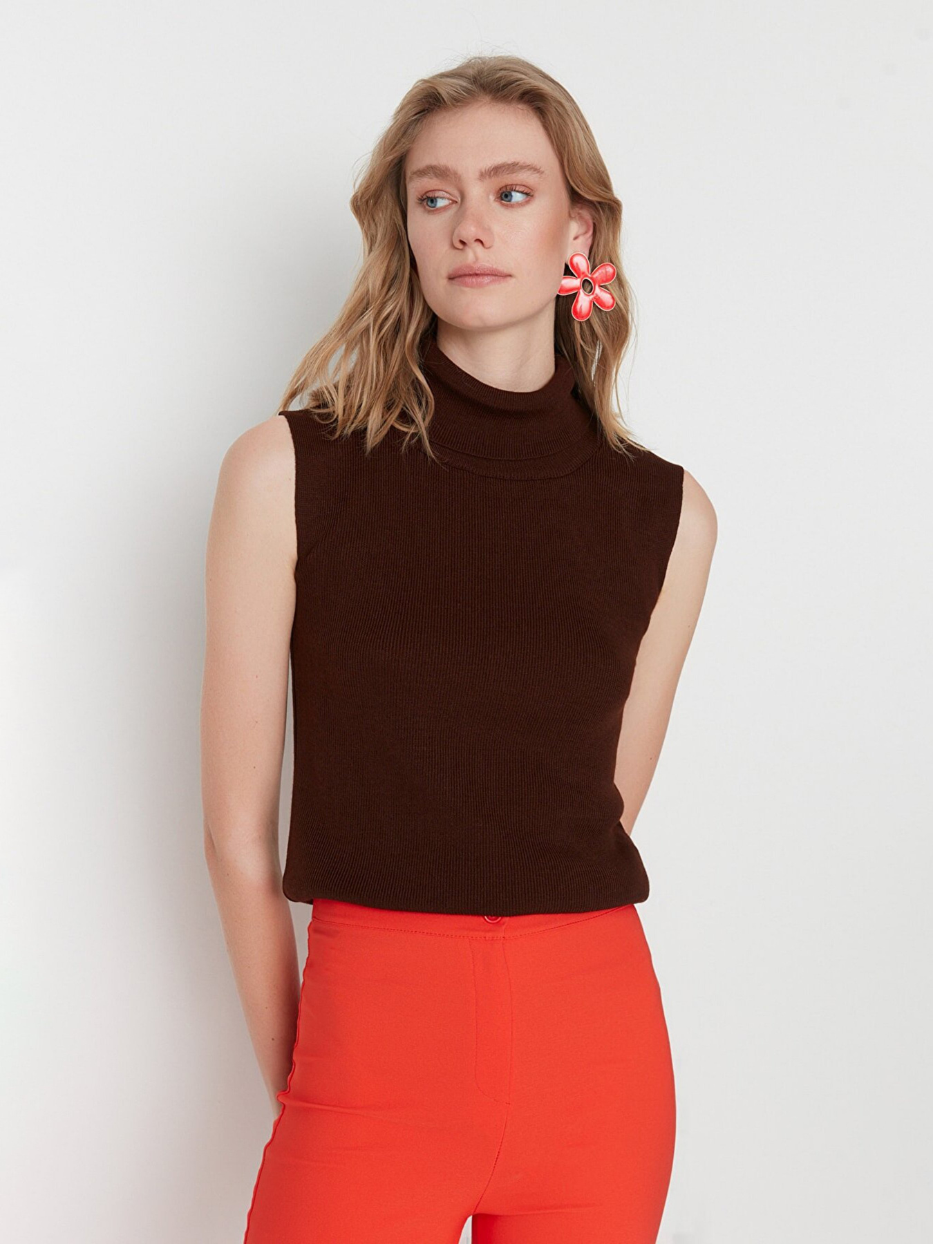 Майка Trendyol модель TWOAW20BZ0742/Kahverengi Фото