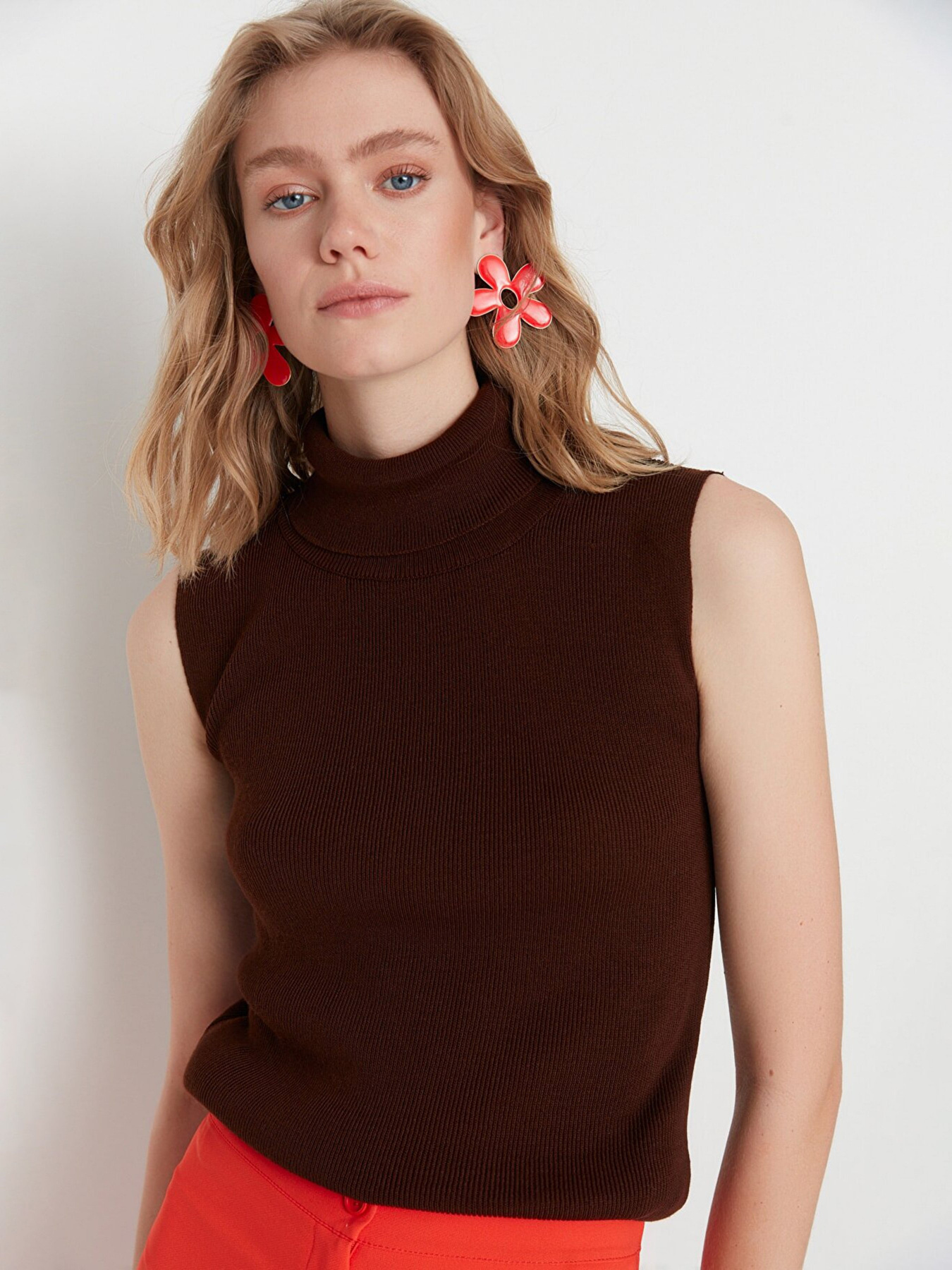 Майка Trendyol модель TWOAW20BZ0742/Kahverengi Фото