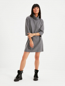 Платье мини Trendyol модель TWOAW20EL1110/Gri Фото