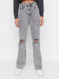 Джинси кльош Trendyol модель TWOAW21JE0539/Gri Фото
