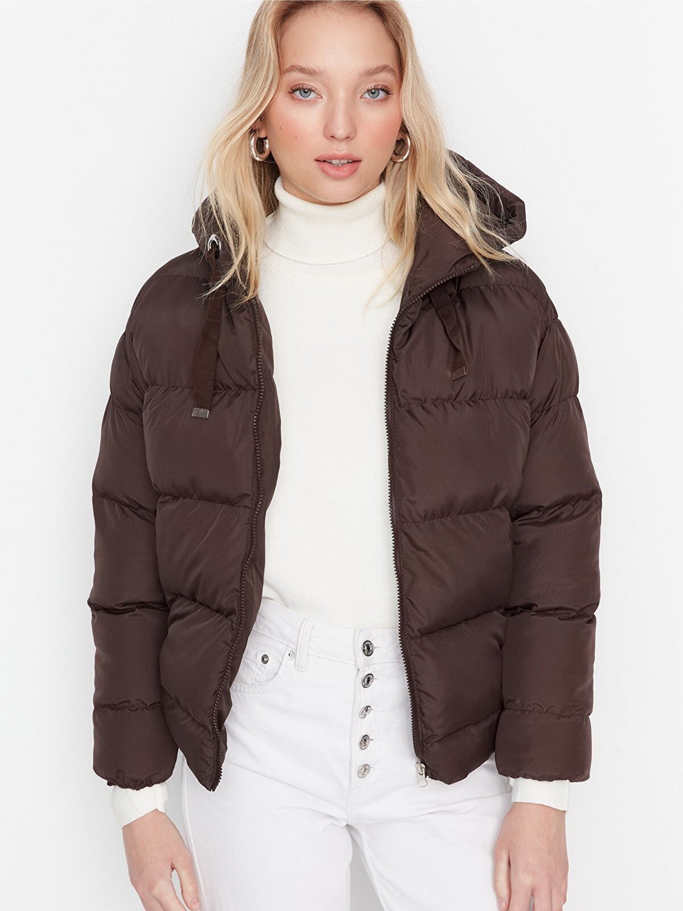 Демісезонна куртка Trendyol модель TWOAW21MO0022/Koyu Kahverengi Фото