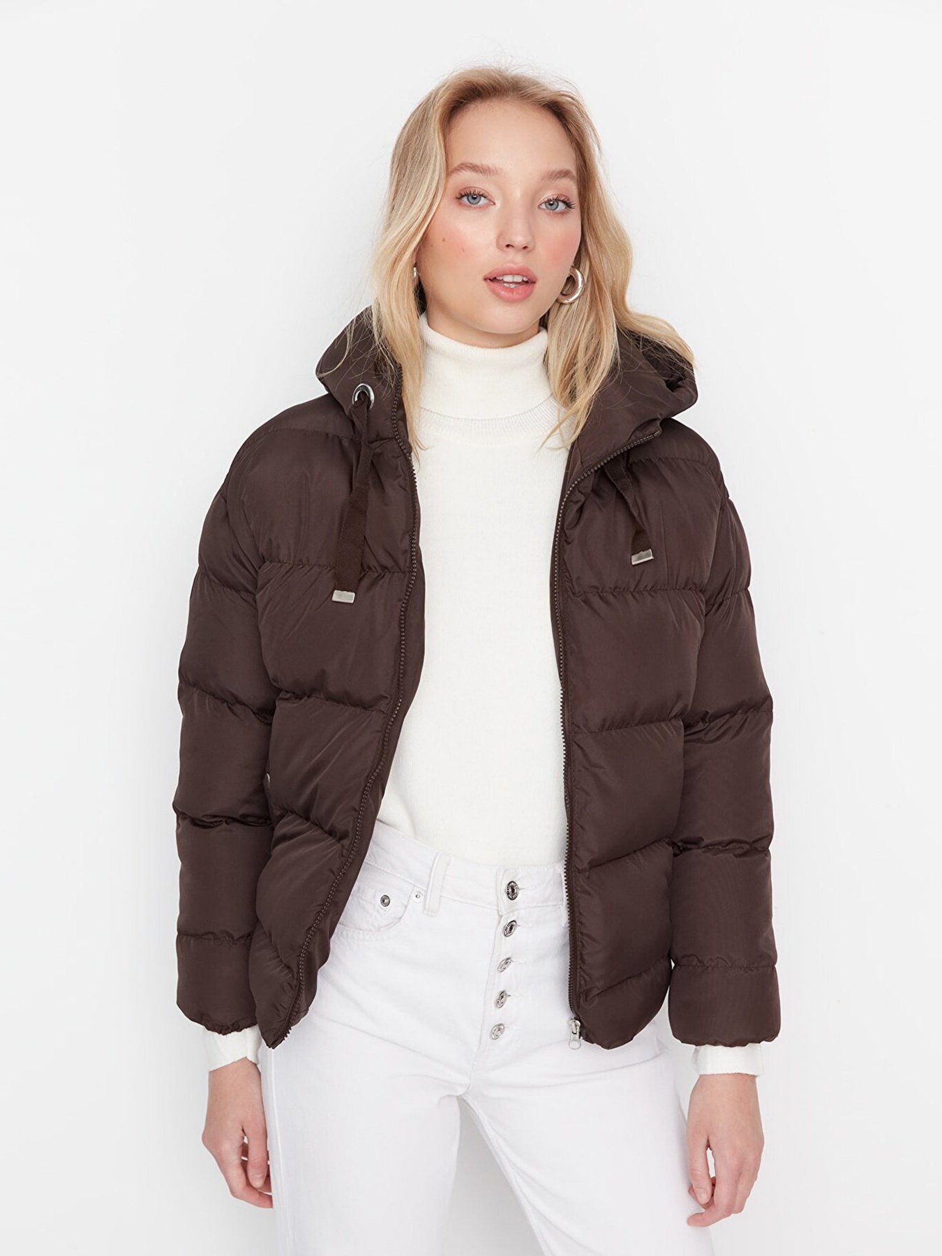 Демісезонна куртка Trendyol модель TWOAW21MO0022/Koyu Kahverengi Фото