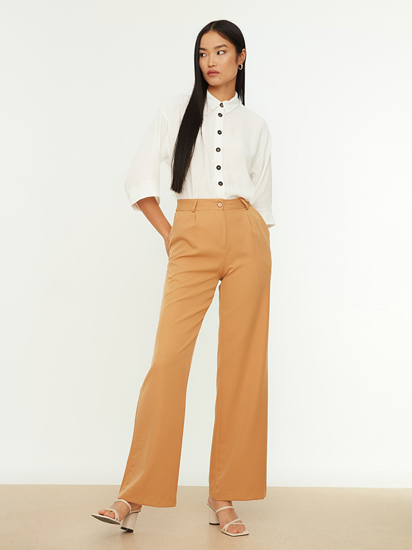 Палаццо Trendyol модель TWOAW21PL0076/Kahverengi Фото