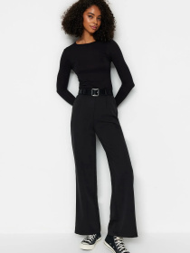 Штани палаццо Trendyol модель TWOAW21PL0076/Siyah Фото