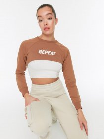 Кофта спортивная Trendyol модель TWOAW21SW0076/Camel Фото