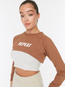 Спортивная кофта Trendyol модель TWOAW21SW0076/Camel Спортивная кофта Trendyol модель TWOAW21SW0076/Camel Фото
