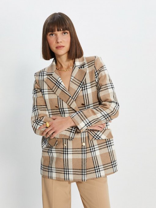 Блейзер Trendyol модель TWOAW22CE0178/Camel Фото