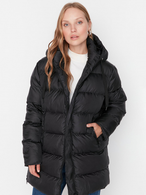 Зимняя куртка Trendyol модель TWOAW22MO0114/Siyah Фото