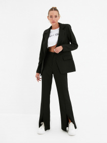Класичні штани Trendyol модель TWOAW22PL0046/Siyah Фото