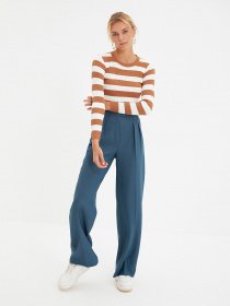 Штани класичні Trendyol модель TWOAW22PL0066/Petrol Фото