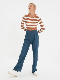 Штани класичні Trendyol модель TWOAW22PL0066/Petrol Фото