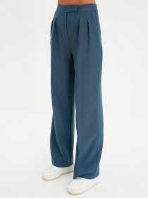 Класичні штани Trendyol модель TWOAW22PL0066/Petrol Фото