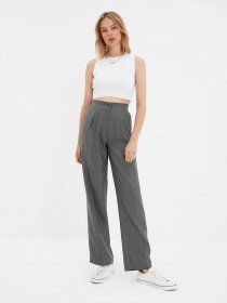 Брюки классические Trendyol модель TWOAW22PL0321/Gri Фото
