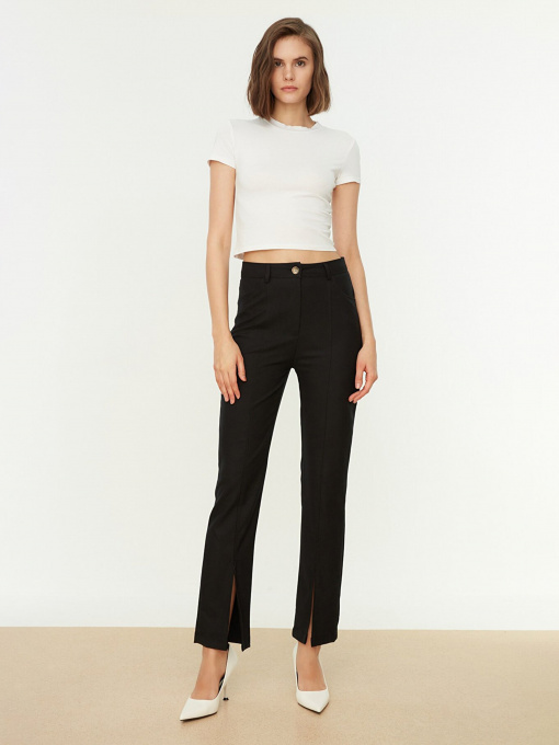 Класичні штани Trendyol модель TWOAW22PL0358/Siyah Фото