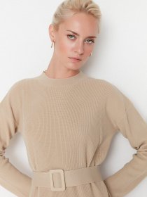 Сукня міні Trendyol модель TWOAW23EL00041/Bej Фото