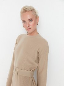 Сукня міні Trendyol модель TWOAW23EL00041/Bej Фото