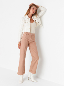 Широкие джинсы Trendyol модель TWOAW23JE00322/Vizon Фото