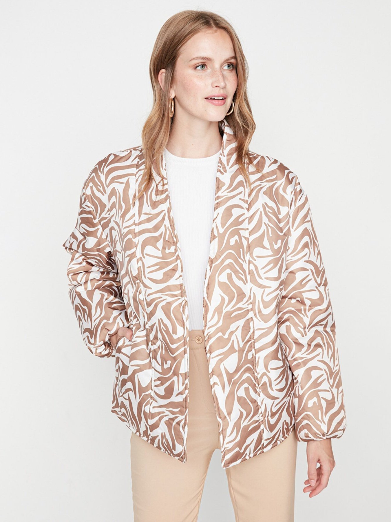 Зимова куртка Trendyol модель TWOAW23MO00228/Camel Фото