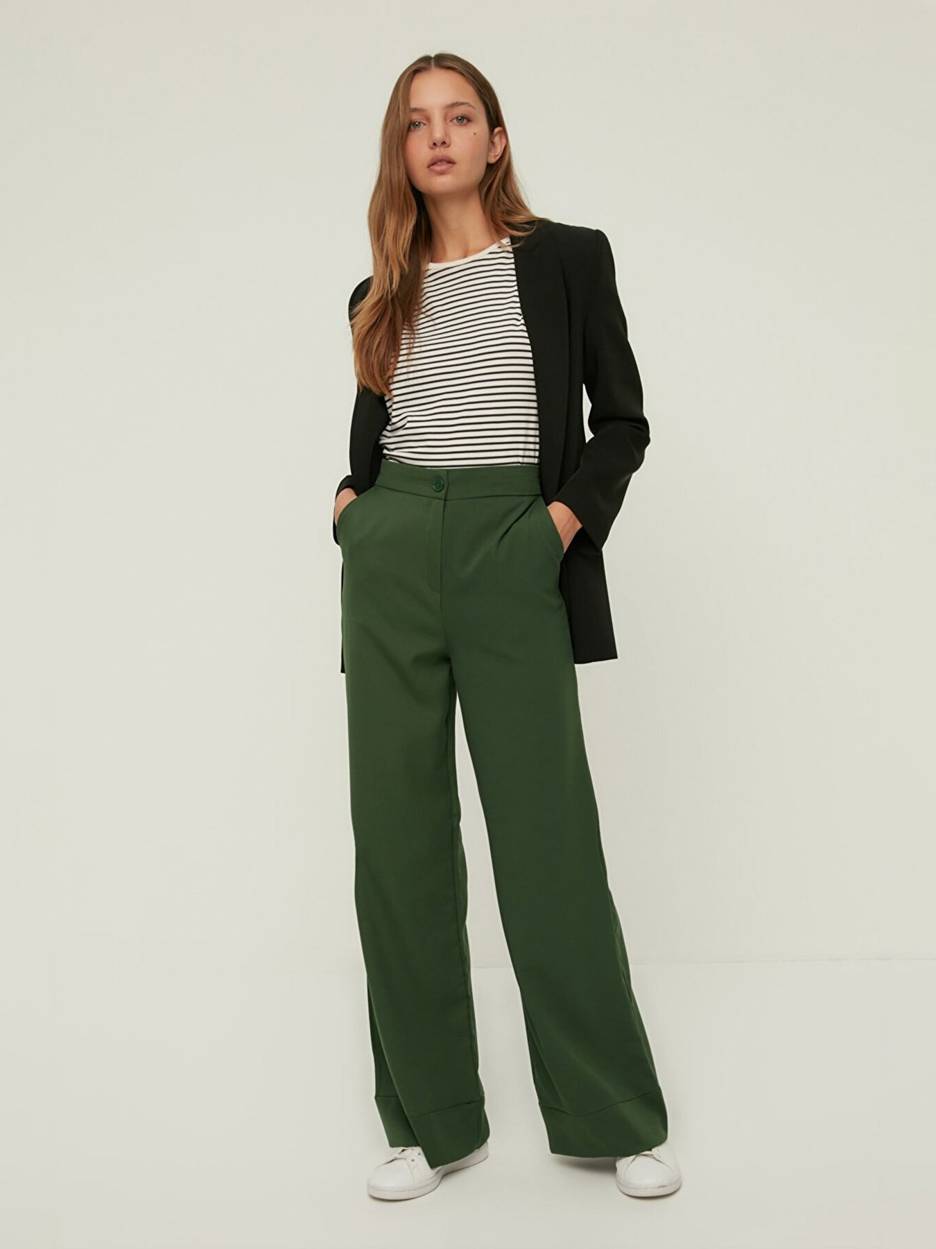 Палаццо Trendyol модель TWOSS19ST0179/Haki Фото