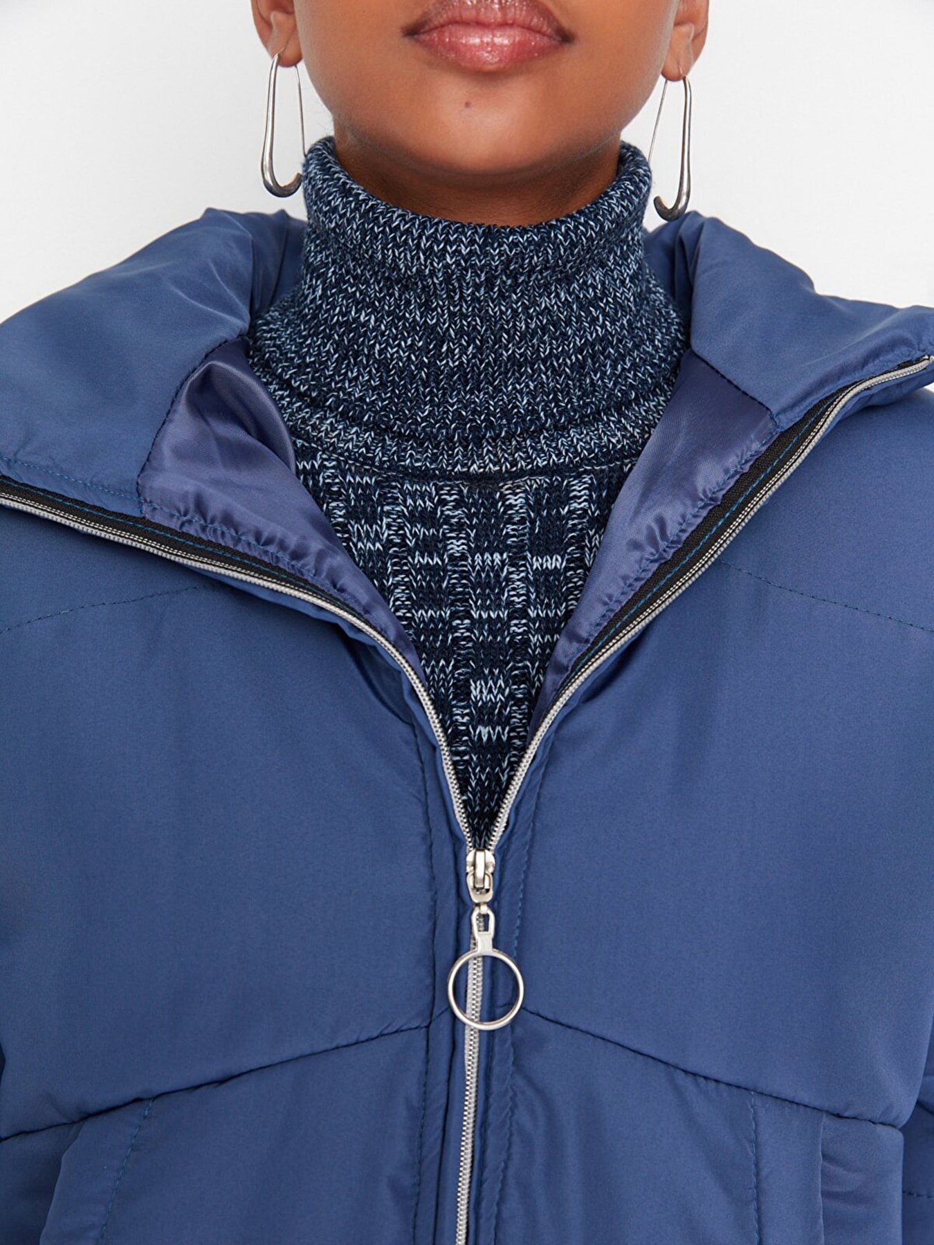 Зимняя куртка Trendyol модель TWOSS20MO0015/Indigo Фото