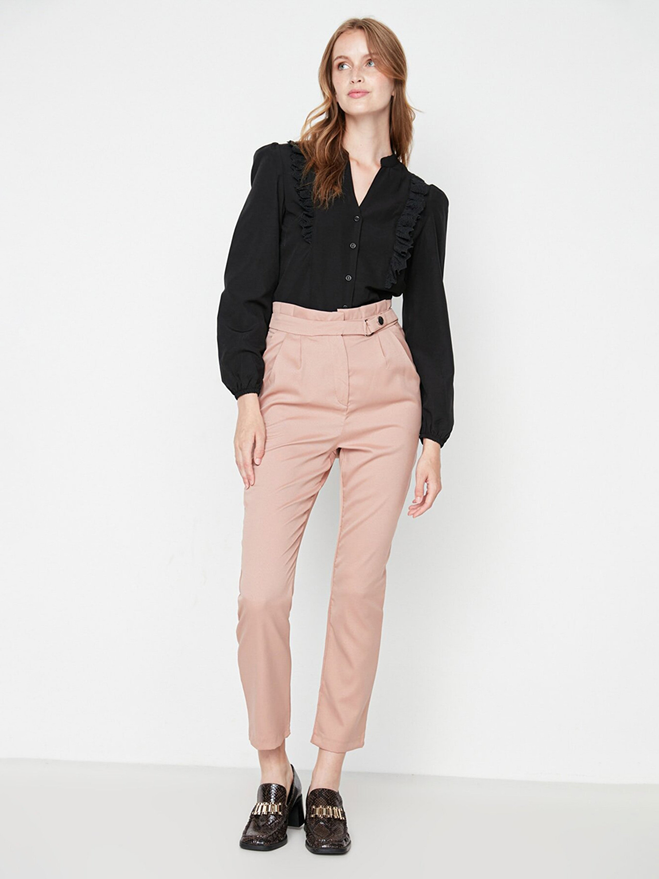 Брюки классические Trendyol модель TWOSS20PL0131/Vizon Фото