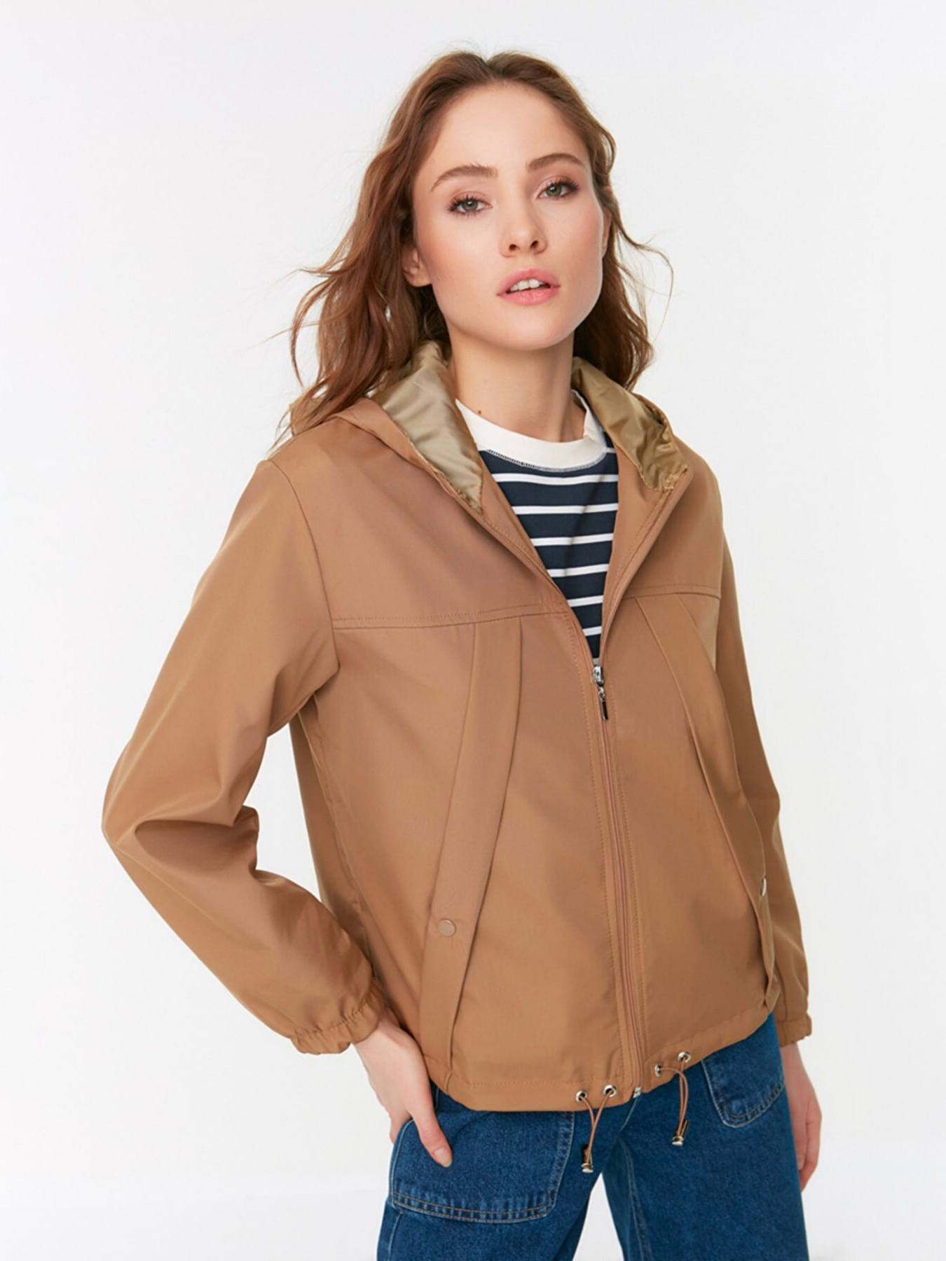 Демисезонная куртка Trendyol модель TWOSS21MO0076/Bej Фото