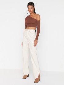 Широкі джинси Trendyol модель TWOSS22JE00060/Beyaz Фото