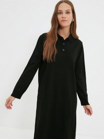 Платье макси Trendyol модель TCTAW22EB0212/Siyah Фото