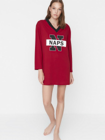 Ночная рубашка Trendyol модель THMAW23GC00006/Bordo Фото