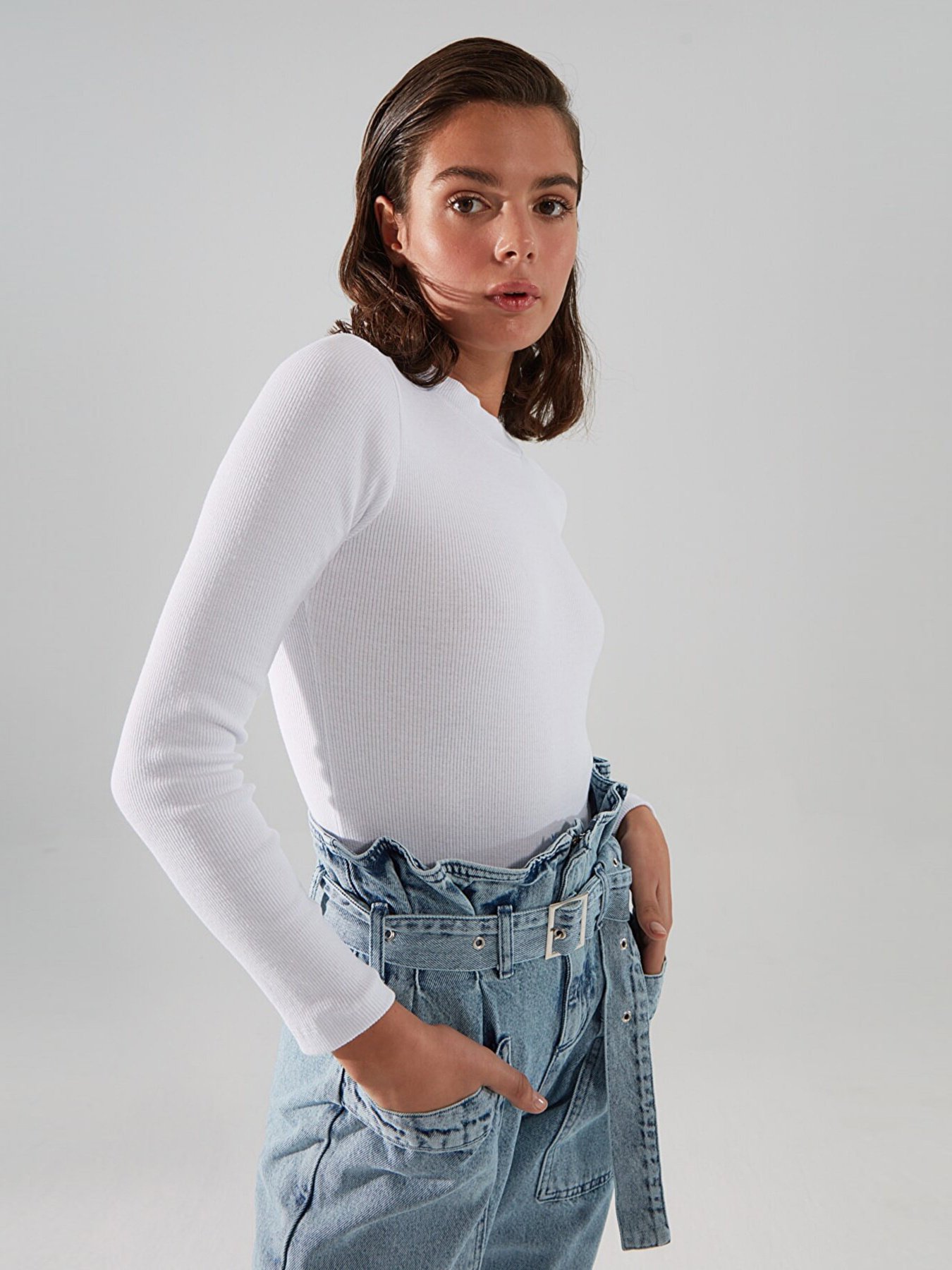 Боді Trendyol модель TWOAW20BD0011/Beyaz Фото