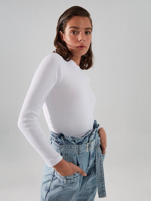 Боди Trendyol модель TWOAW20BD0011/Beyaz Фото