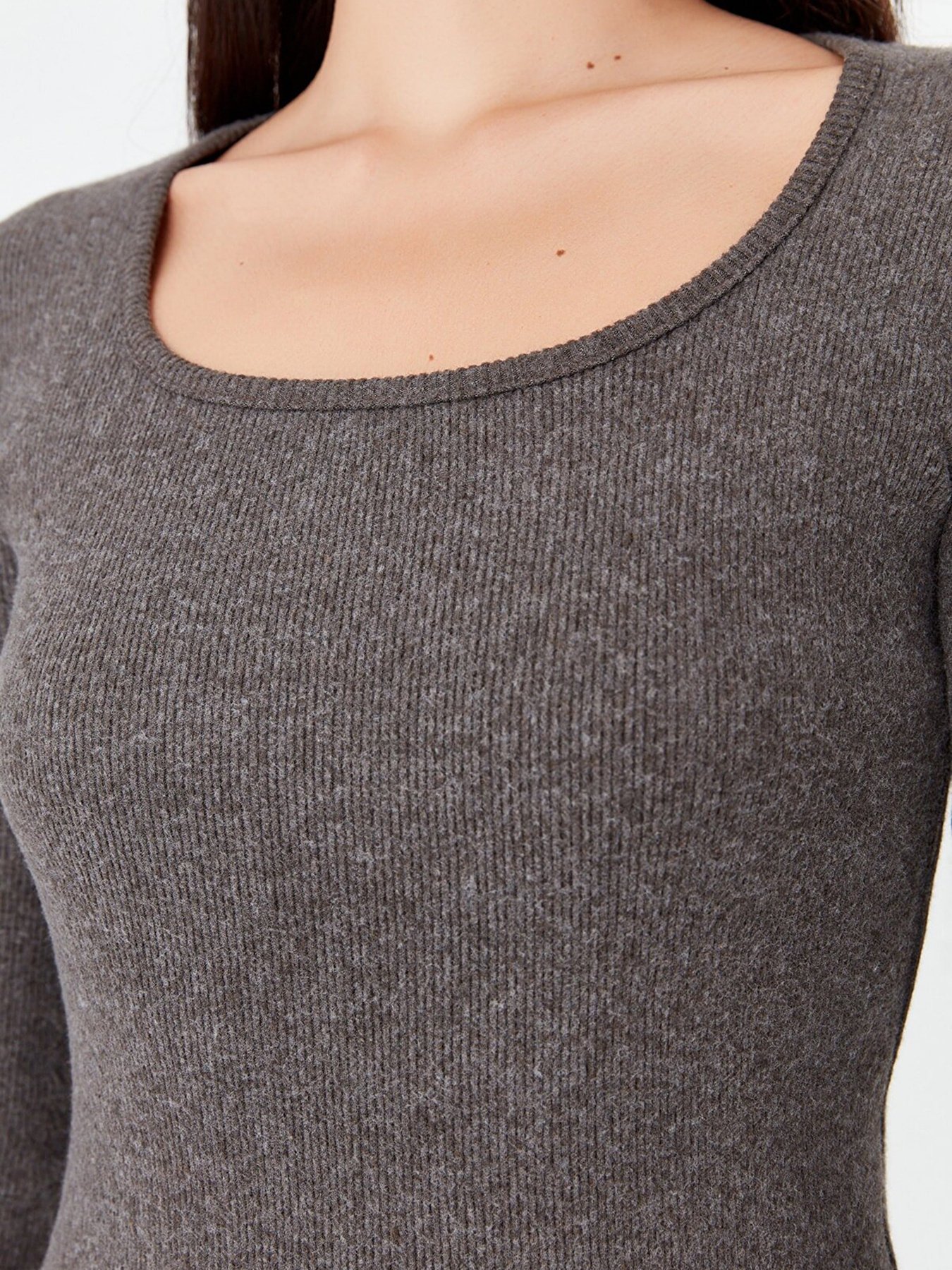 Платье мини Trendyol модель TWOAW21EL2241/Koyu Kahverengi Фото