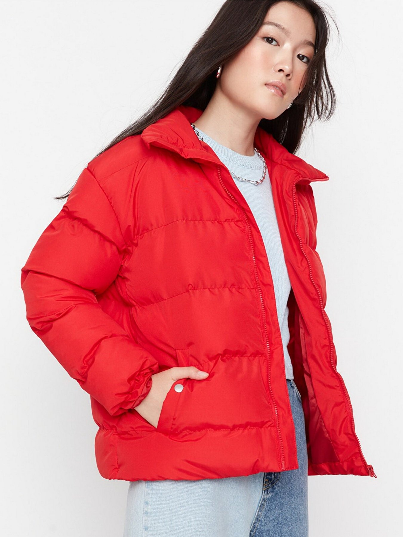 Зимняя куртка Trendyol модель TWOAW21MO0045/Kirmizi Фото