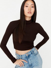 Водолазка Trendyol модель TWOAW22BZ0142/Kahverengi Фото