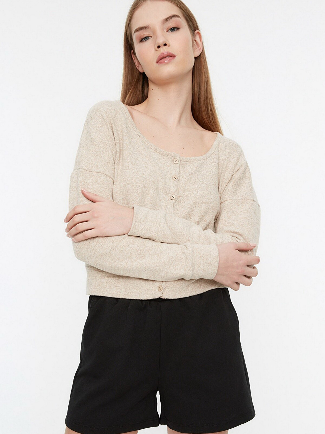 Кардиган Trendyol модель TWOAW22HI0716/Bej Фото