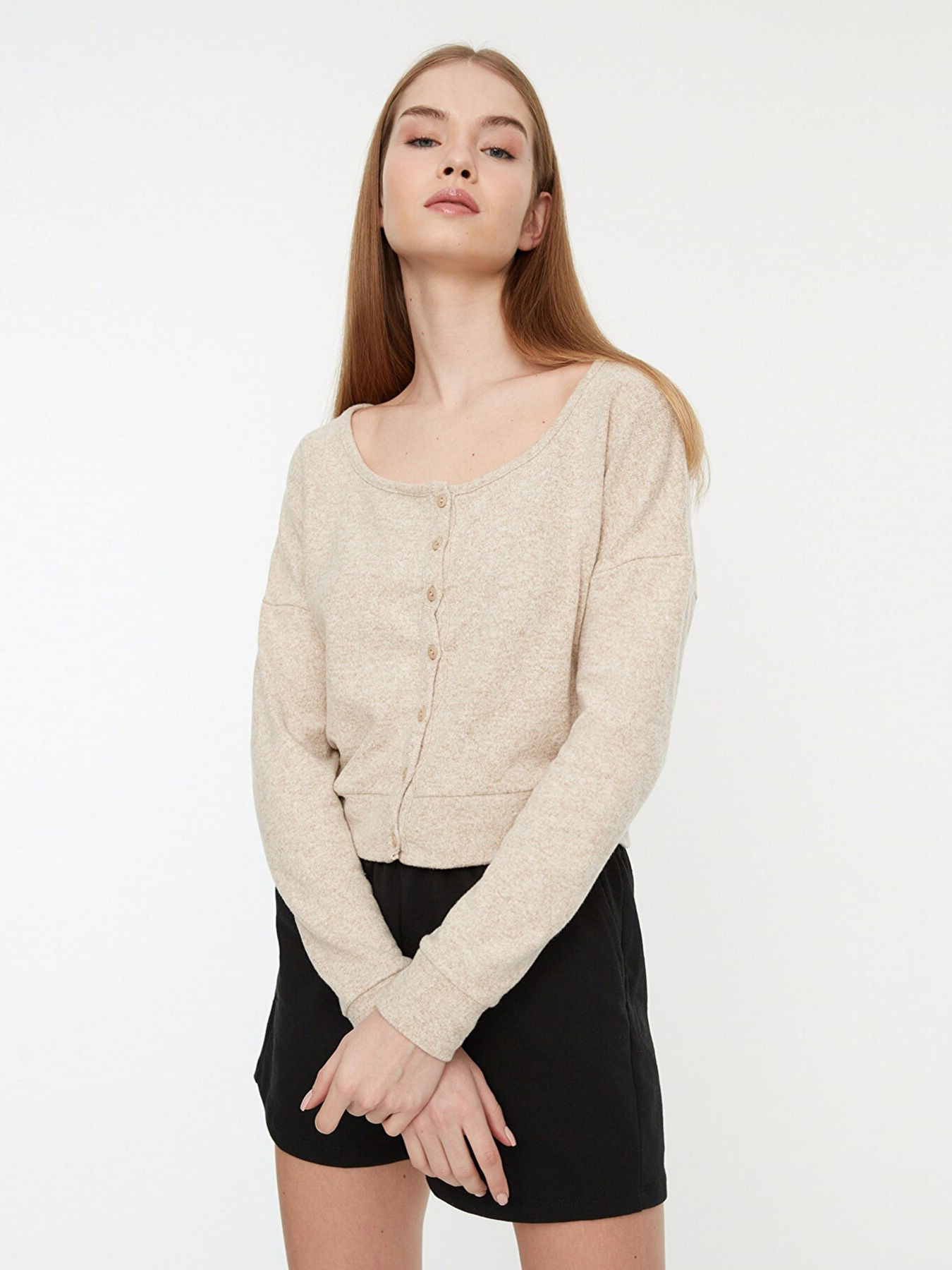 Кардиган Trendyol модель TWOAW22HI0716/Bej Фото