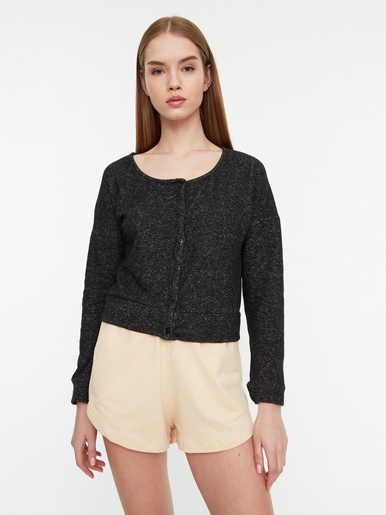 Кардиган Trendyol модель TWOAW22HI0716/Siyah Фото