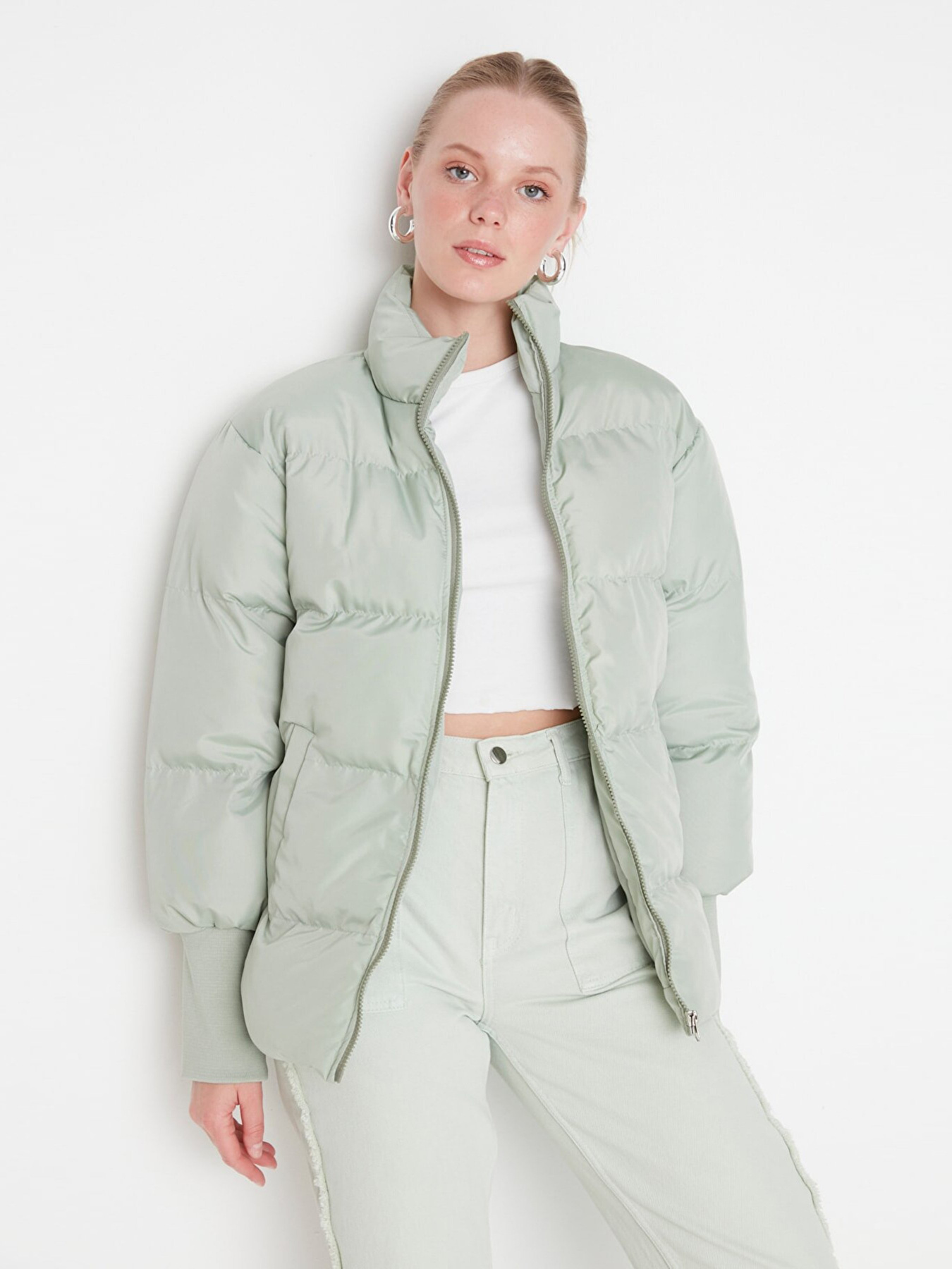 Зимняя куртка Trendyol модель TWOAW22MO0002/Mint Фото