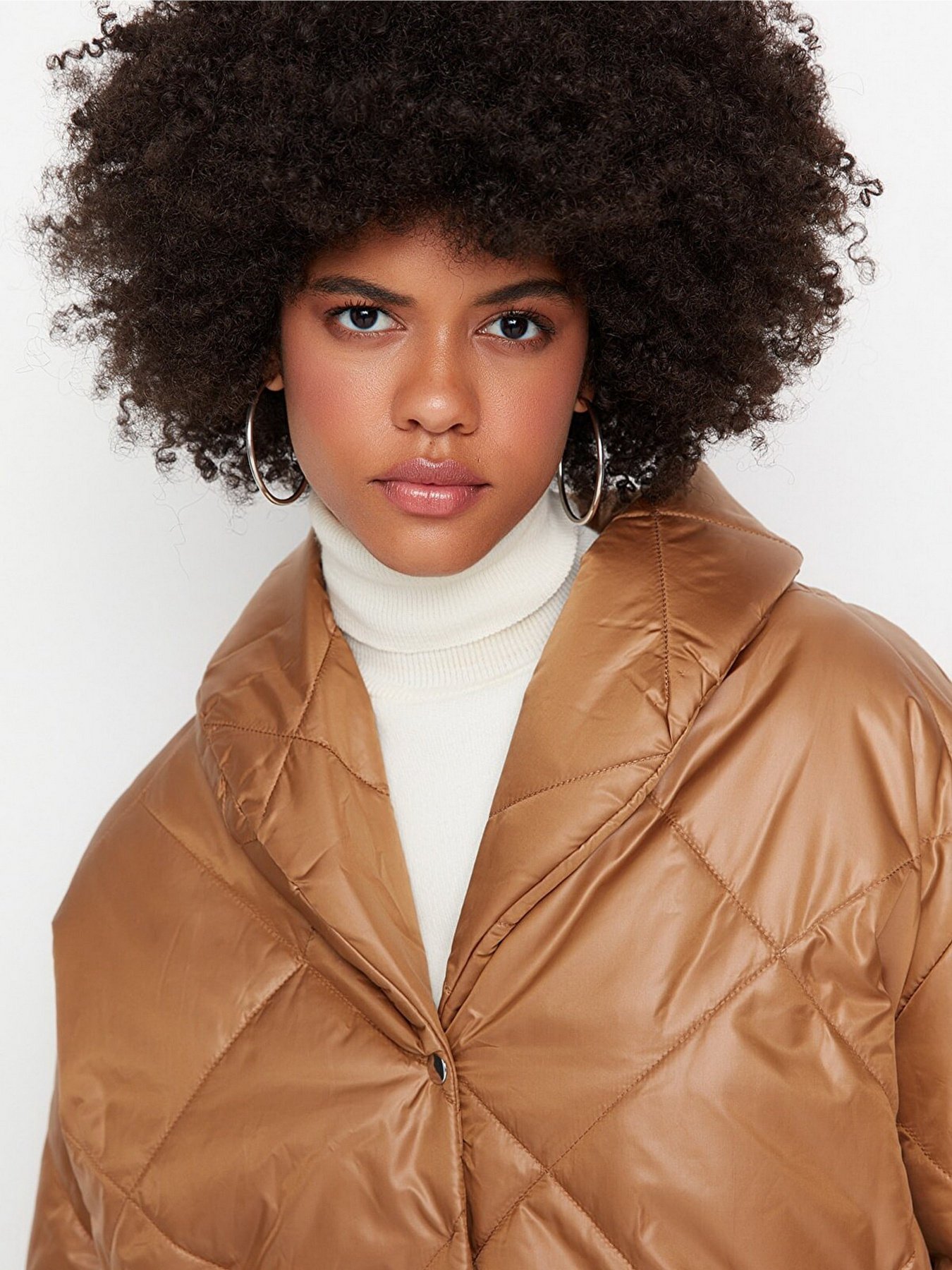 Зимняя куртка Trendyol модель TWOAW22MO0069/Camel Фото