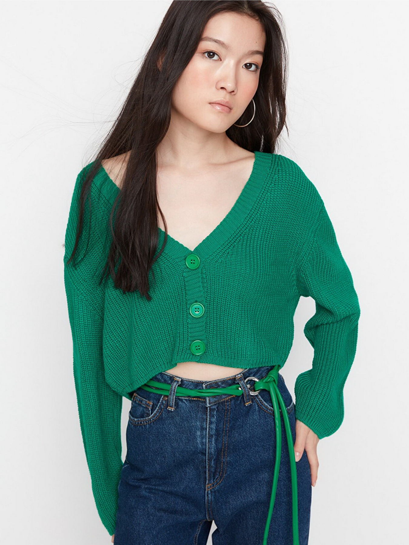 Кардиган Trendyol модель TWOAW23HI00376/Yesil Фото