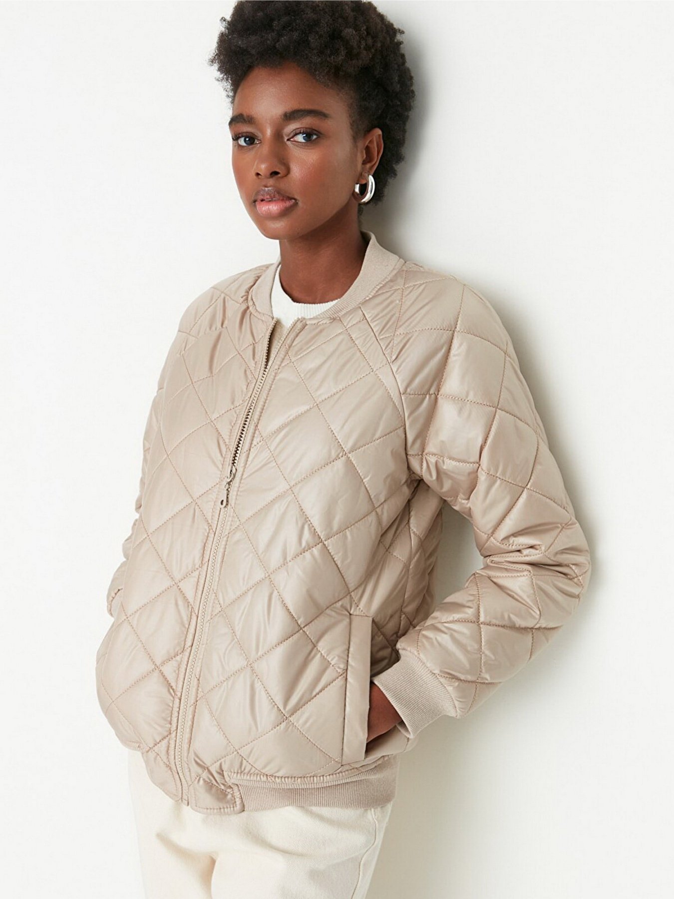 Бомбер Trendyol модель TWOAW23MO00058/Vizon Фото