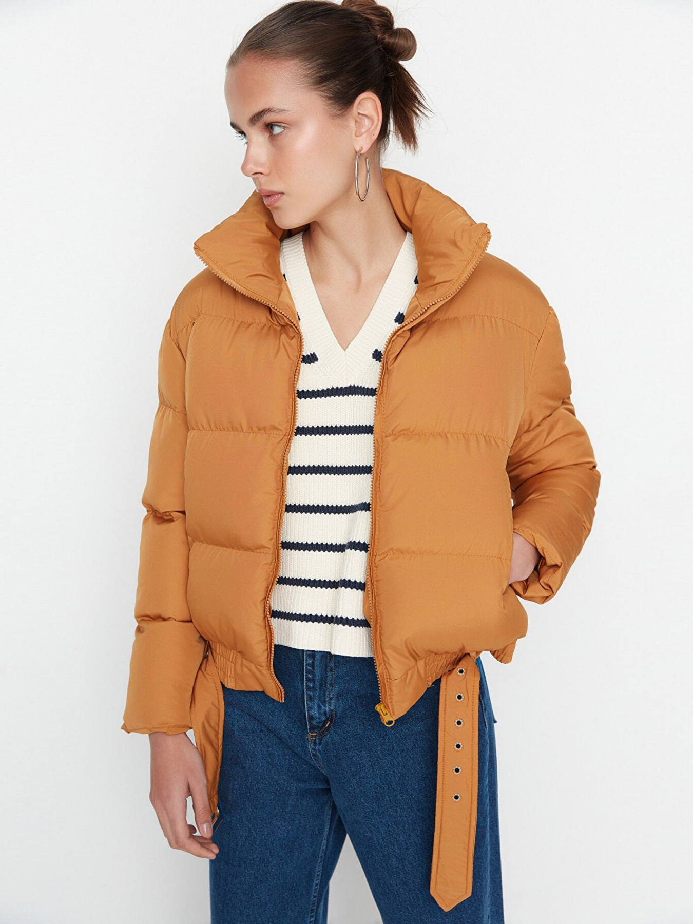 Зимова куртка Trendyol модель TWOAW23MO00095/Kahverengi Фото